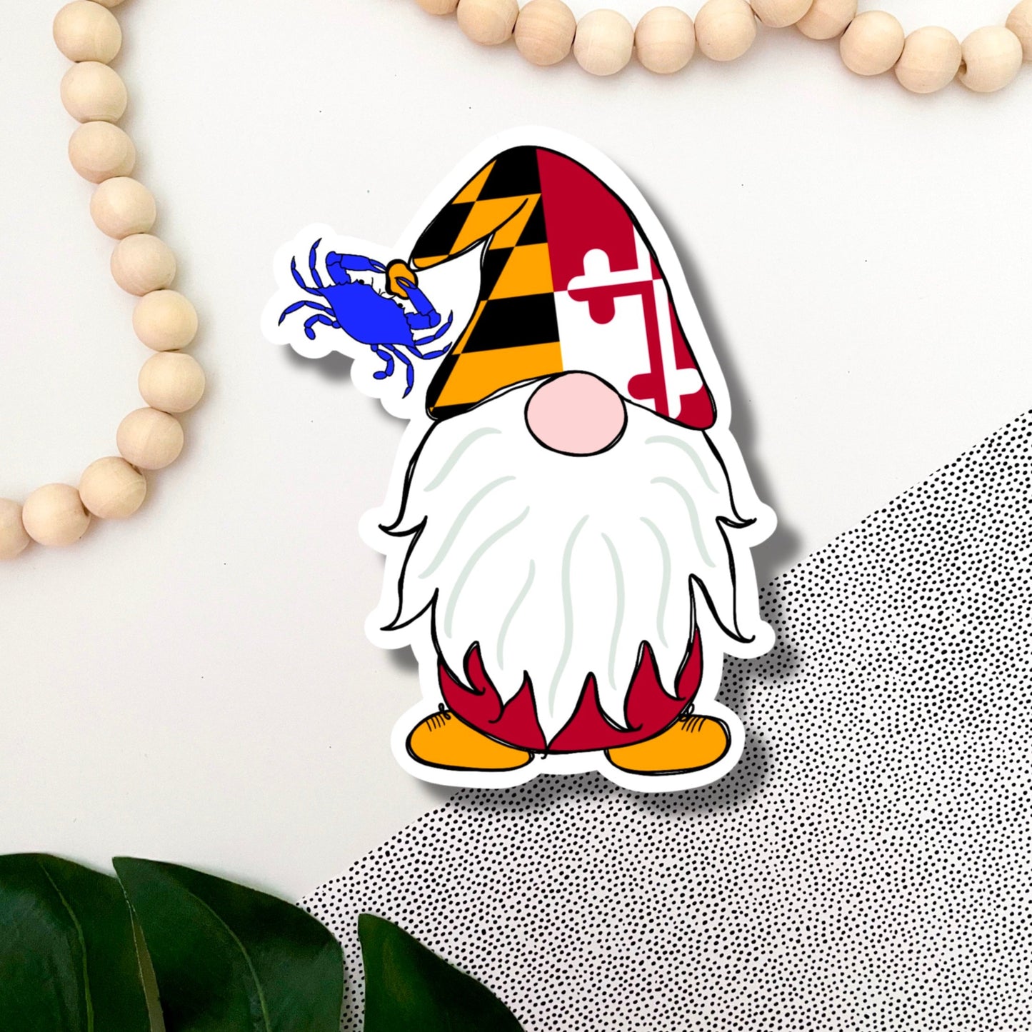 Maryland  Gnome Sticker 5"