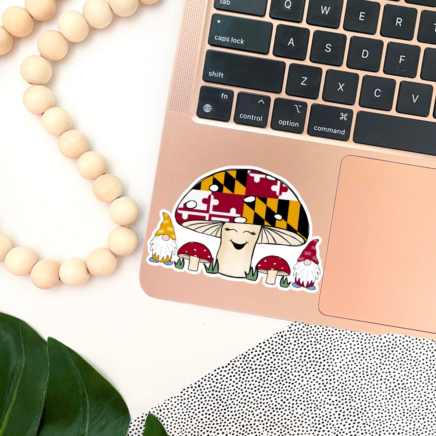 Maryland Mushroom & Gnome Friends Sticker