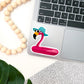 Flamingo Pool Float Sticker